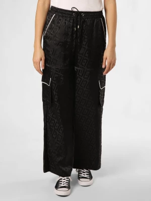Liu Jo Collection Damskie spodnie 2 w 1 Kobiety czarny wzorzysty,