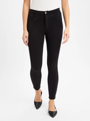 Liu Jo Collection Damskie spodnie materiałowe Kobiety Sztuczne włókno czarny jednolity,