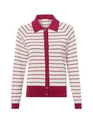 Liu Jo Collection Kardigan damski Kobiety Sztuczne włókno czerwony|biały w paski,