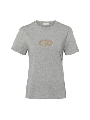 Liu Jo Collection Koszulka damska Kobiety Bawełna (100%) szary jednolity,