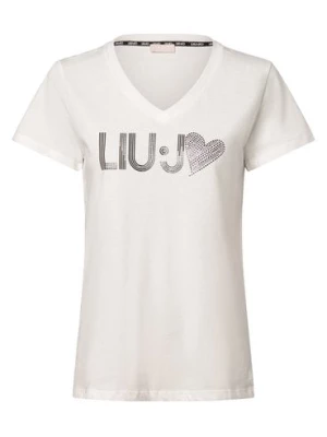 Liu Jo Collection Koszulka damska Kobiety Bawełna biały jednolity,