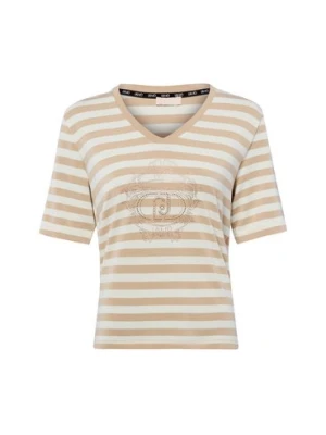 Liu Jo Collection Koszulka damska Kobiety biały|beżowy w paski,