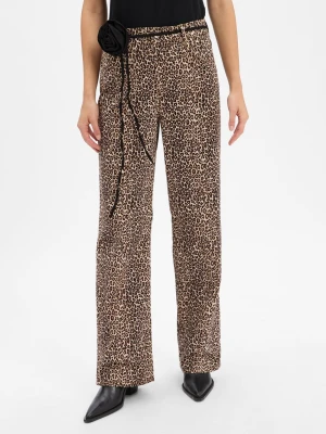 Liu Jo Collection Spodnie - Baggy Rose Kobiety beżowy|brązowy|czarny wzorzysty,