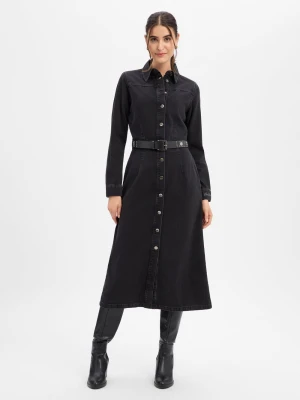 Liu Jo Collection Sukienka dżinsowa dla kobiet Kobiety Bawełna czarny