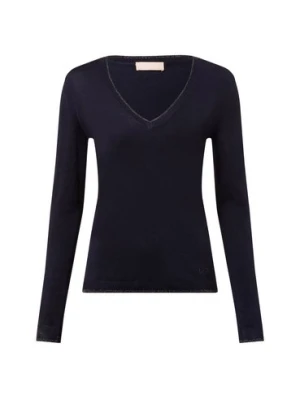 Liu Jo Collection Sweter damski Kobiety wiskoza niebieski jednolity,