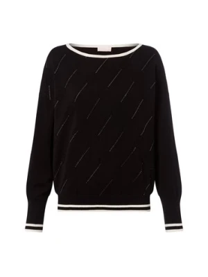 Liu Jo Collection Sweter damski z dzianiny Kobiety czarny jednolity,
