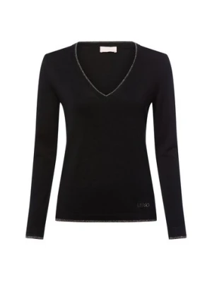 Liu Jo Collection Sweter damski z dzianiny Kobiety czarny jednolity,