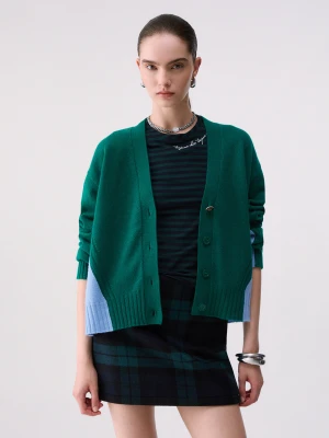 Liu Jo Color-block Wool Cardigan