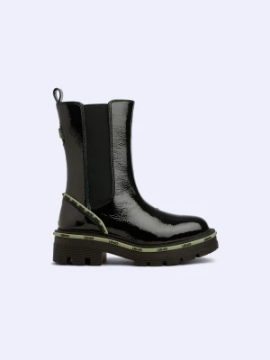 Liu Jo Combat Boots In Patent Leather LIUJO