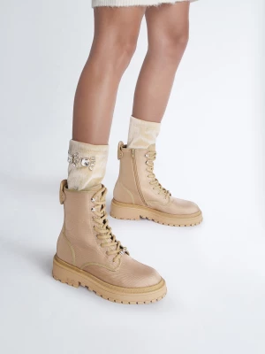 Liu Jo Combat Boots With Removable Jewel Gaiters LIUJO