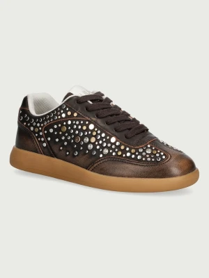 Liu Jo CONNOR 06 sneakersy damskie skórzane brązowy