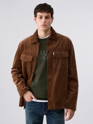 Liu Jo Corduroy Overshirt Jacket brązowy