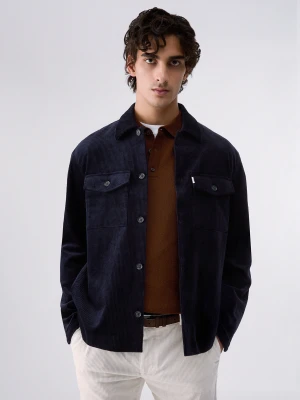 Liu Jo Corduroy Overshirt Jacket Dark Blue