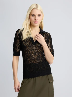 Liu Jo Cotton-blend Crochet Jumper LIUJO