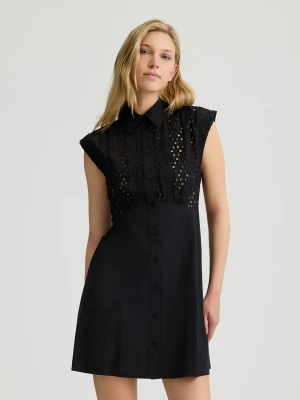 Liu Jo Cotton Broderie Anglaise Shirt Dress LIUJO