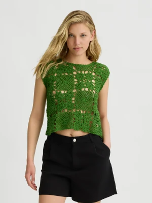 Liu Jo Cotton Crochet Top LIUJO