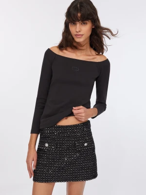 Liu Jo Cotton Off-the-shoulder T-shirt LIUJO