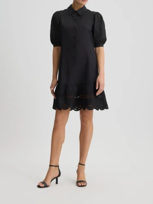 Liu Jo Cotton Shirt Dress With Embroidery