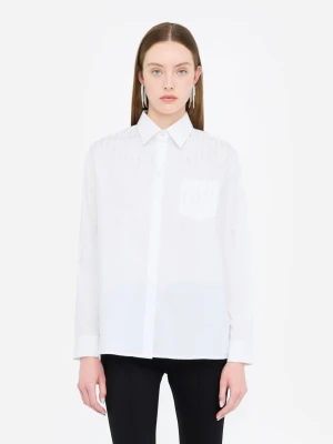 Liu Jo Cotton Shirt With Rhinestones LIUJO