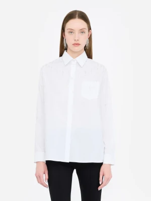 Liu Jo Cotton Shirt With Rhinestones LIUJO