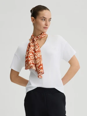 Liu Jo Cotton T-shirt With Foulard LIUJO