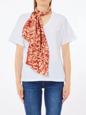 Liu Jo Cotton T-shirt With Foulard LIUJO