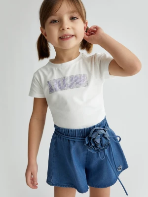 Liu Jo Cotton T-shirt With Logo And Rhinestones LIUJO