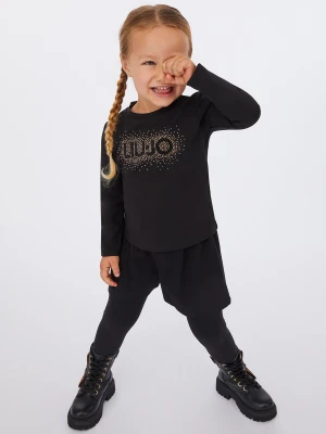 Liu Jo Cotton T-shirt With Logo And Rhinestones LIUJO