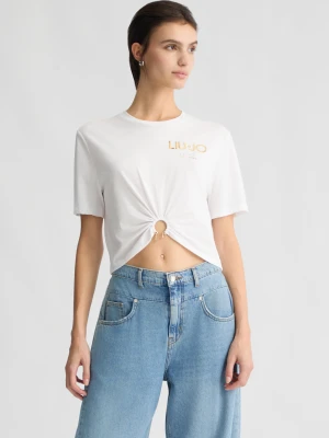 Liu Jo Cotton T-shirt With Logo LIUJO