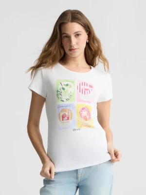 Liu Jo Cotton T-shirt With Print LIUJO