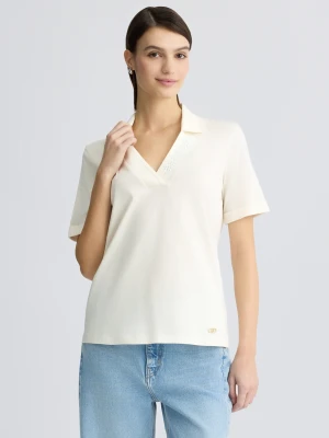 Liu Jo Cotton T-shirt With Rhinestones LIUJO