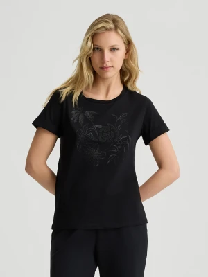 Liu Jo Cotton T-shirt With Rhinestones LIUJO