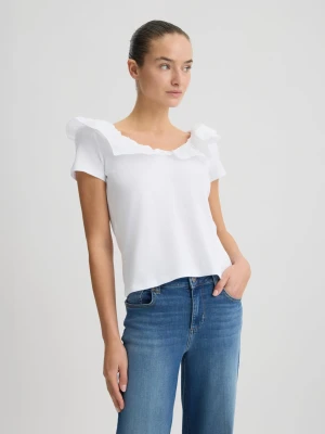 Liu Jo Cotton T-shirt With Ruches LIUJO