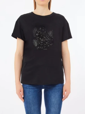 Liu Jo Cotton T-shirt With Sequins And Rhinestones LIUJO