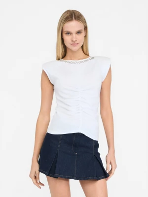 Liu Jo Cotton Top With Rhinestones LIUJO