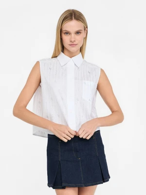 Liu Jo Cotton Top With Rhinestones LIUJO