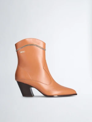 Liu Jo Cowboy-style Ankle Boots With Jewel Chain LIUJO