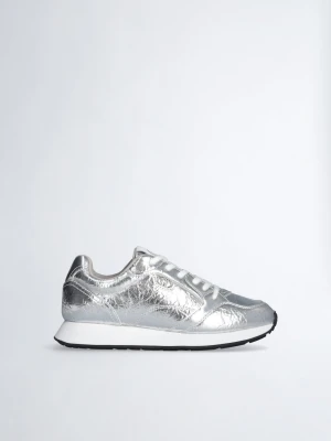 Liu Jo Cracked-effect Sneakers srebrny