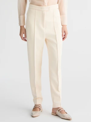 Liu Jo Cream Cigarette Trousers LIUJO