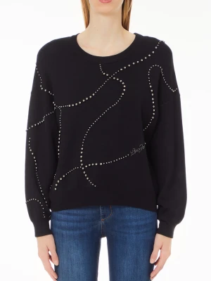 Liu Jo Crew-neck Sweater With Rhinestones LIUJO
