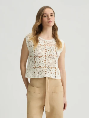 Liu Jo Crochet Knit Top LIUJO
