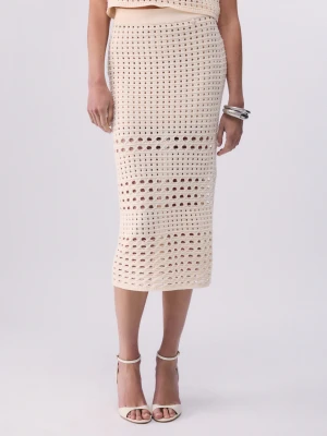 Liu Jo Crochet Midi Skirt