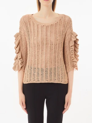 Liu Jo Crochet Top With Ruching