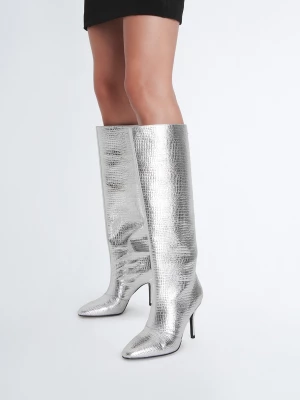 Liu Jo Crocodile-print Knee-high Boots LIUJO