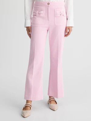 Liu Jo Cropped Flared Cotton Trousers LIUJO