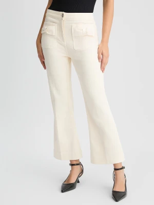 Liu Jo Cropped Flared Cotton Trousers LIUJO