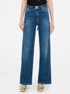 Liu Jo Cropped Flared Jeans With Belt LIUJO