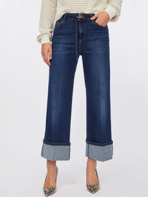 Liu Jo Cropped Flared Jeans With Belt LIUJO