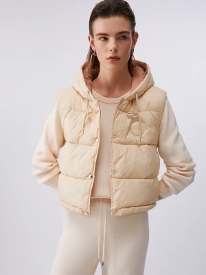 Liu Jo Cropped Gilet With Hood LIUJO