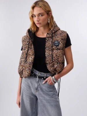 Liu Jo Cropped Gilet With Hood LIUJO